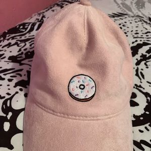 Pink dount hat